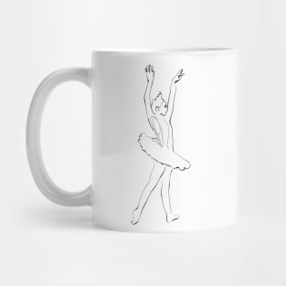 Ballerina in Tutu - Swan lake ballet dancer Mug